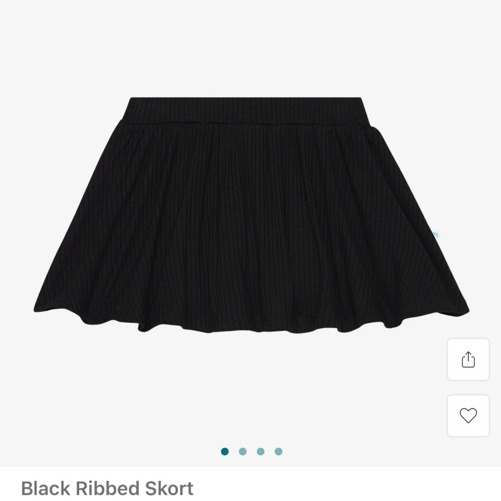 Posh Peanut Black Skater Skirt